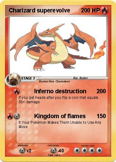 Pokemon Charizard superevolve