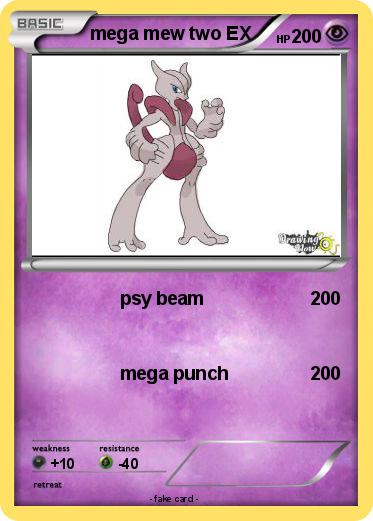 Pokemon mega mew two EX