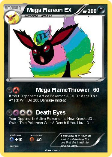 Pokemon Mega Flareon EX
