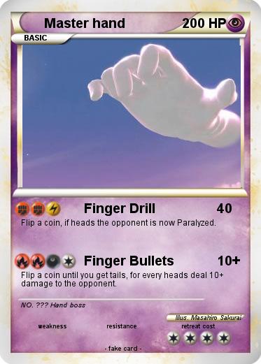 Pokemon Master hand