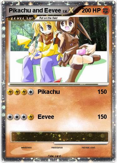 Pokemon Pikachu and Eevee