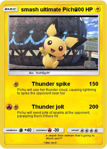 Pokemon smash ultimate Pichu