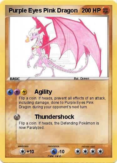 Pokemon Purple Eyes Pink Dragon