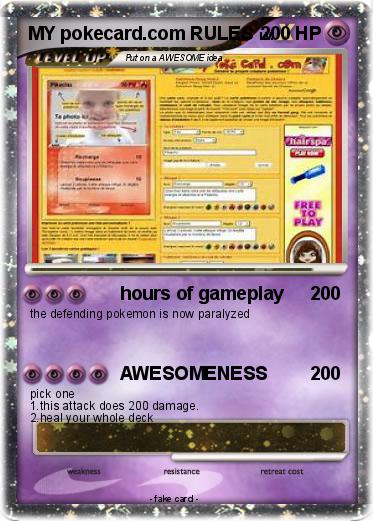Pokemon MY pokecard.com RULES
