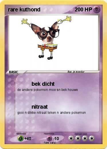 Pokemon rare kuthond