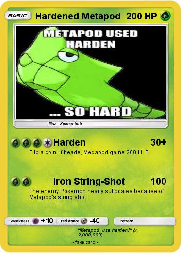 Pokemon Hardened Metapod