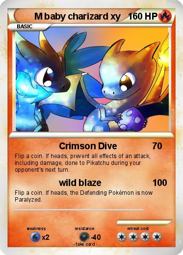 Pokemon M baby charizard xy