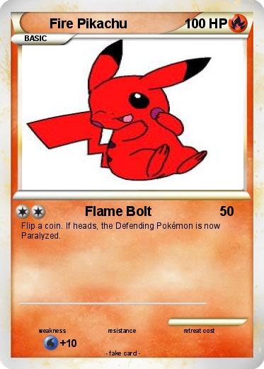 Pokemon Fire Pikachu