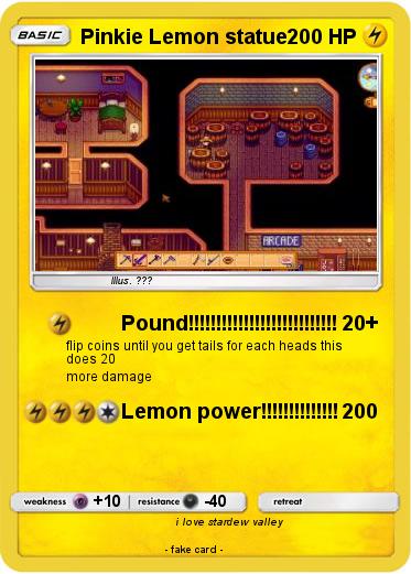 Pokemon Pinkie Lemon statue