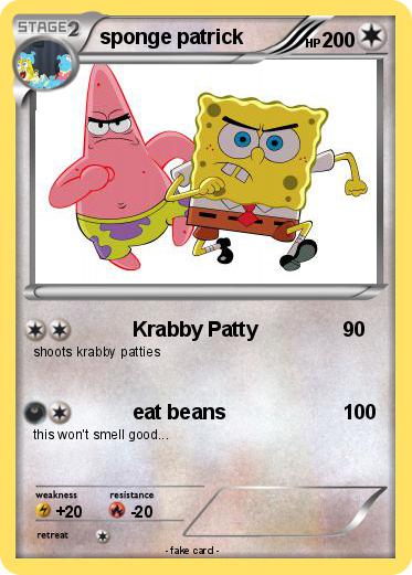 Pokemon sponge patrick