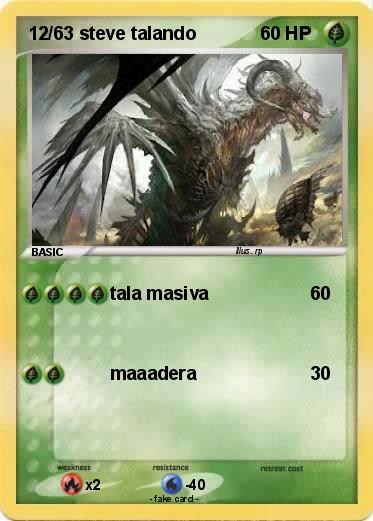 Pokemon 12/63 steve talando