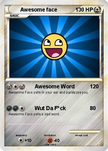 Pokemon Awesome face