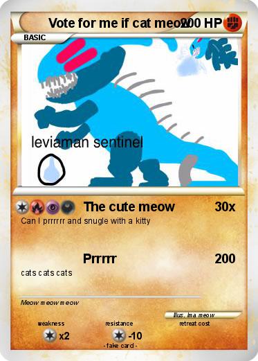 Pokemon Vote for me if cat meow