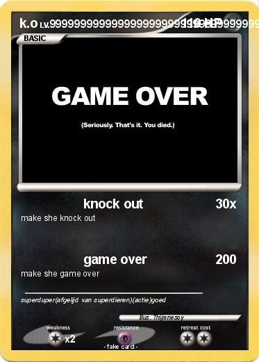 Pokemon k.o