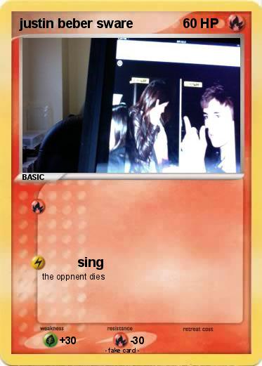 Pokemon justin beber sware