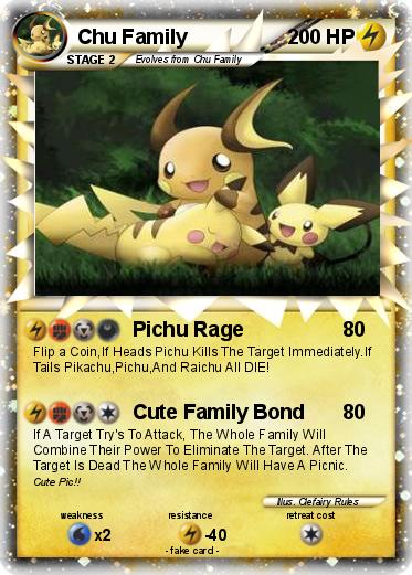 Pokemon Chu Family