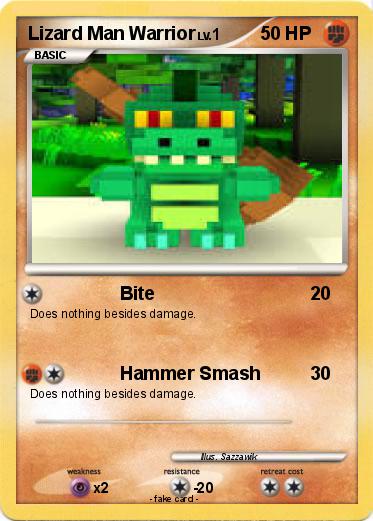 Pokemon Lizard Man Warrior