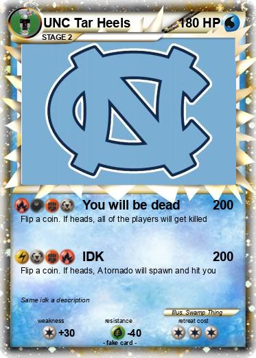 Pokemon UNC Tar Heels