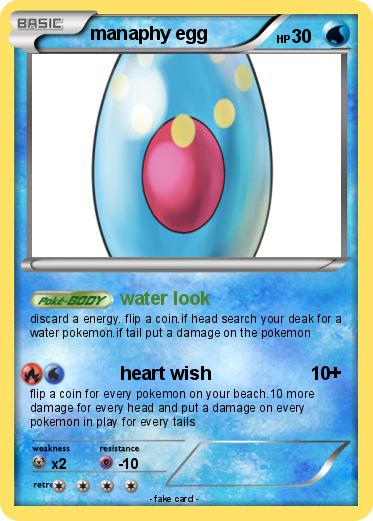 Pokemon manaphy egg