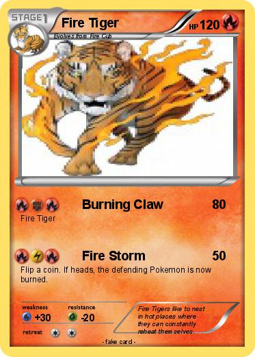 Pokemon Fire Tiger