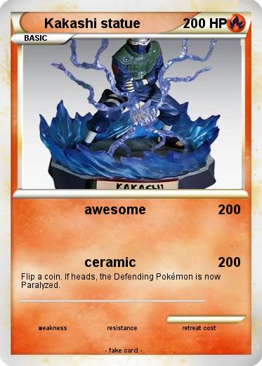 Pokemon Kakashi statue