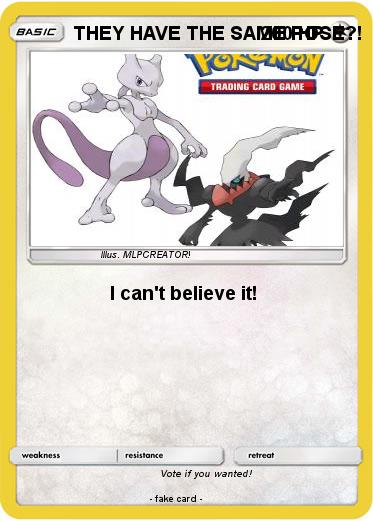 Pokemon THEY HAVE THE SAME POSE?!