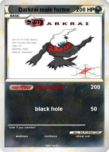 Pokemon Darkrai male forme
