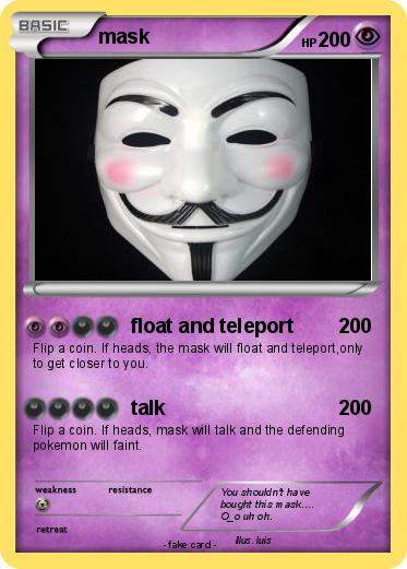 Pokemon mask