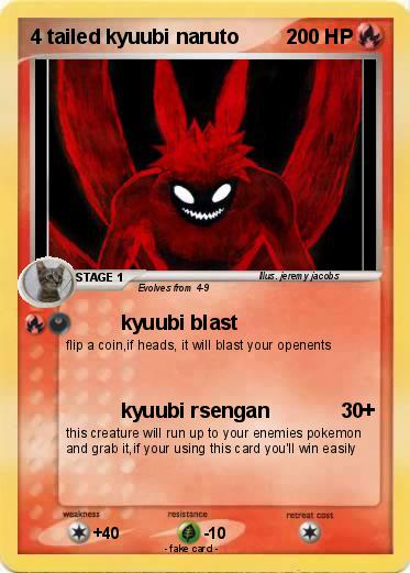 Pokemon 4 tailed kyuubi naruto