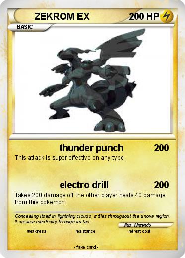Pokemon ZEKROM EX