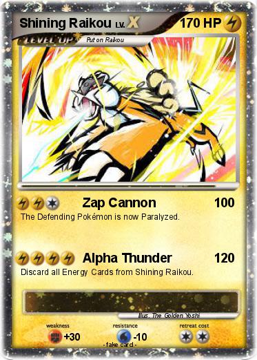 Pokemon Shining Raikou