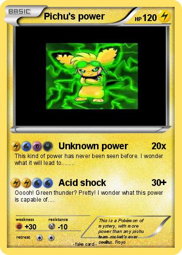 Pokemon Pichu's power