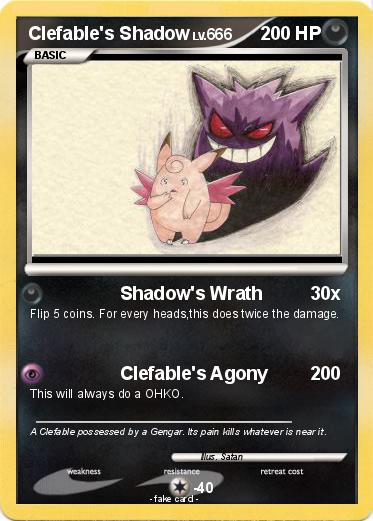 Pokemon Clefable's Shadow
