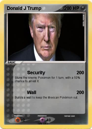 Pokemon Donald J Trump