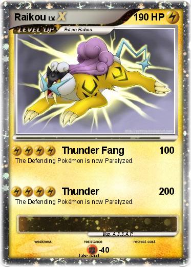 Pokemon Raikou