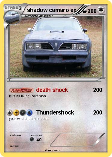 Pokemon shadow camaro ex