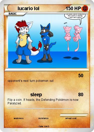 Pokemon lucario lol