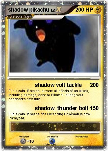 Pokemon shadow pikachu