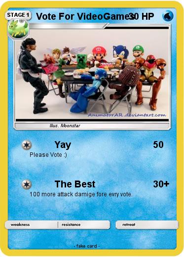 Pokemon Vote For VideoGames