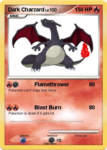 Pokemon Dark Charzard
