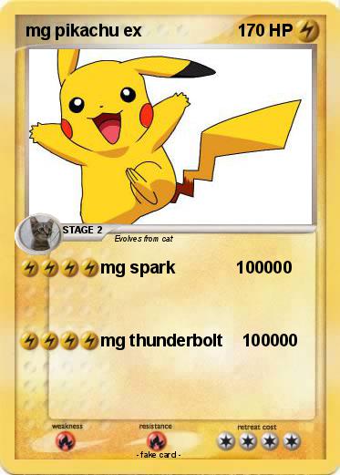 Pokemon mg pikachu ex