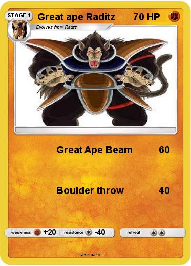 Pokemon Great ape Raditz