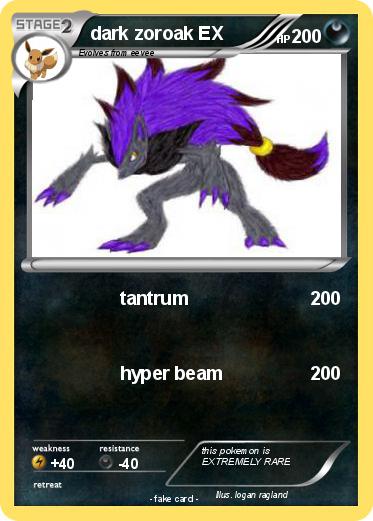 Pokemon dark zoroak EX