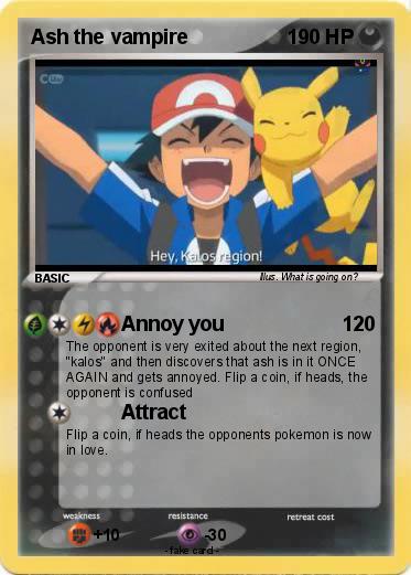 Pokemon Ash the vampire