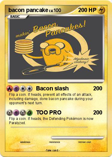 Pokemon bacon pancake