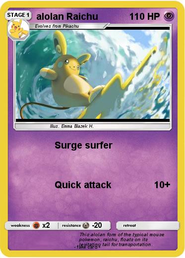 Pokemon alolan Raichu