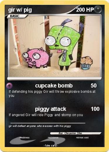 Pokemon gir w/ pig