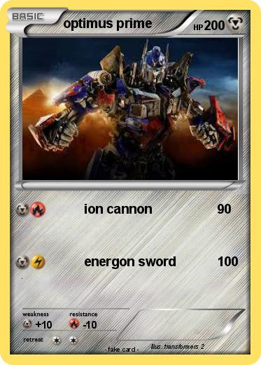 Pokemon optimus prime