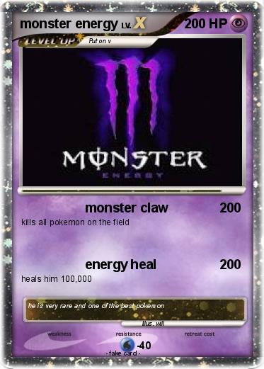Pokemon monster energy
