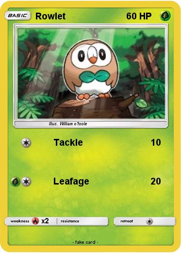 Pokemon Rowlet